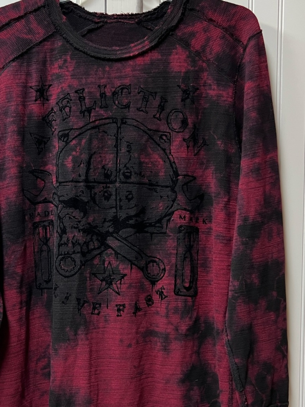 Affliction Alchemist Reversible Thermal L/S Shirt XXL NWOT